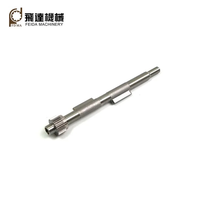 スプライン付きCNC機械加工部品